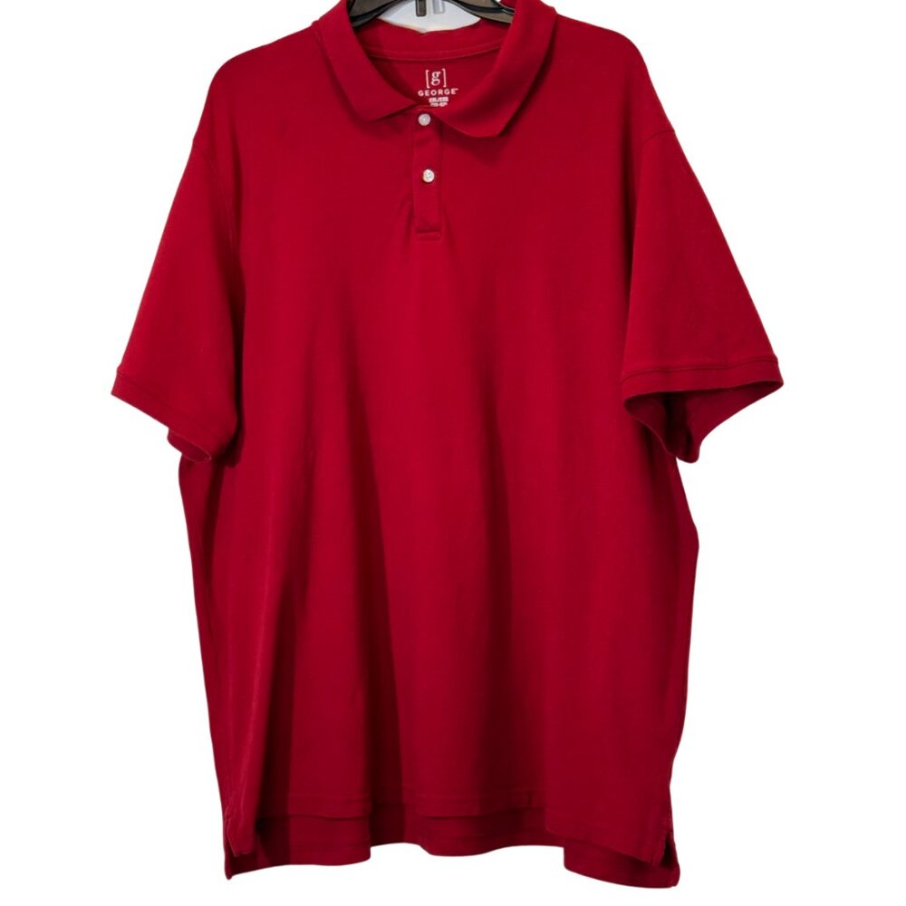 Men's Red Polo Shirt Size XXL